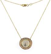 Powerful Mabe Pearl and Diamond Necklace