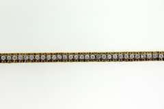 Vintage Sterling Silver Crystal Tennis Bracelet