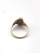 Nice 10kt Yellow Gold Diamond Cluster Ring