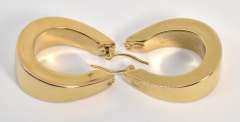 Lovely High Polish Wide Hoops