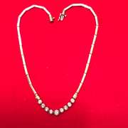14k white and yellow gold diamond necklace