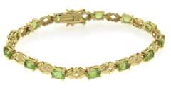 Sterling Silver XO Group LoT Of Two Amethyst Bracelets