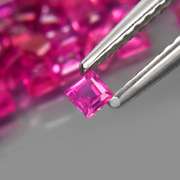 Premium 4.04ct 53 piece princess cut Ruby set