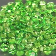 Very rare 3.89ct untreated apple green Tsavorite set