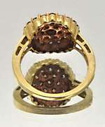 Ladies 14kt Gold Cocktail Diamond Cluster Ring