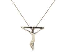 Amazing 925 Sterling Silver Tiffany & Co. Elsa Peretti Crucifix Necklace