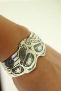 Sterling Silver O.Lonning Mag Art Northwest Cuff