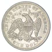 1872 Seated Liberty Silver Dollar
