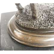 Horse Jockey Racing Equine Art Tribute Thoroughbred Bronze Marble Statue Gift