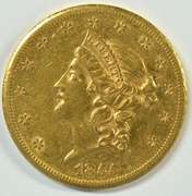 Rare nearly BU 1855-S Ty 1 $20 Liberty Gold Piece