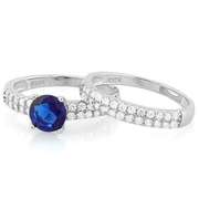 MAGNIFICENT! 1 1/3 CARAT BLUE SAPPHIRE & 1/2 CARAT DIAMOND RING