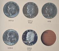 Ike Dollar Complete Set 1971-8 Unc & Proofs With Varieties