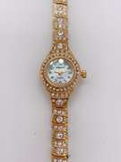 Ladies Geneva & Gemstone Watch, 18kt GP