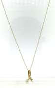 Handsome Pearl and Diamond Pendant on Chain