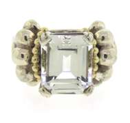 Lagos Cavair Quartz 2 Tone Ring