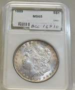 1889 Morgan Dol NAS MS-65