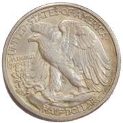 1941 D Gem BU Walkng Liberty Half.