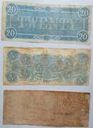 $ 1  $10 & $ 20 Confederate States Notes
