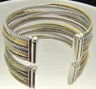 David Yurman Bangle Bracelet, Two Tone