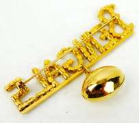 Cincinnati Bengals Rhinestone Football Pin