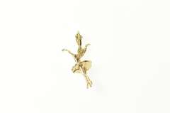 14K Yellow Gold 3D Ballerina Ballet Dancer Dance Tutu Charm/Pendant