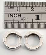 Popular 14k White Gold Diamond Huggies