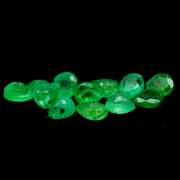 Rich emerald green 3.13ct 12pc emerald set