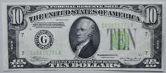 $ 10 1934 CH CU NY Fed Reserve Note