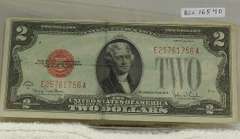1928-G $2.00 US Note, Red Seal, circ.