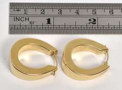 Lovely High Polish Wide Hoops