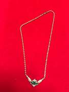 LADIES DIAMOND END EMERALD NECKLACE