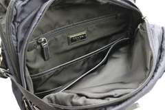 Prada Black Nylon and Leather Backpack
