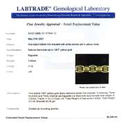 Outstanding Yellow Gold Diamond Ladder Link Bracelet