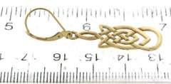Beautiful Yellow Gold Celtic Knot Earrings