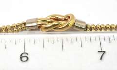 Unique Knot Design Bracelet, 14kt