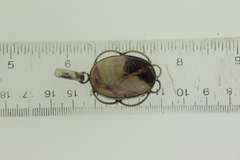 Silver-Tone Quartz Gemstone Pendant