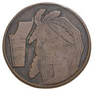 British Cent Hobo Nickel Native American Carved Coin