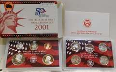 2001 Silver PROOF Set, w/State Qtrs