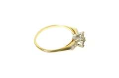 14K Yellow Gold Classic 1940's Diamond Engagement Setting Ring