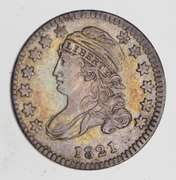 1821 Capped Bust Dime - Small Date - Near Uncirculated