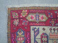 Handmade Shirvan Design 3.8x7.9