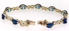 Sterling Silver London blue Topaz Bracelet