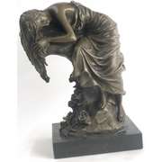 Naked Lady Resting Bronze Sculpture