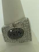 14k white gold ladies diamond ring.