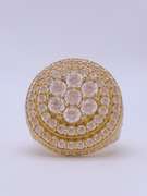 Unisex 10kt Solid Yellow Gold Cocktail Ring