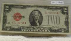 1928-G $2.00 US Note, Red Seal, circ.
