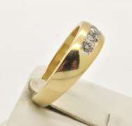 MENS 14 KT DIAMOND RING / BAND