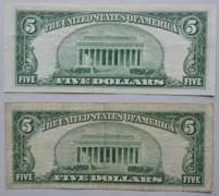 $ 5 1934 D Star & 1953  Blue Seal Silver Certificates