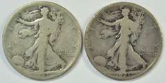 Rare 1921 and 1921-S Walking Liberty Half Dollars