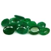Oval cut 6.53ct 12 piece Zambian Emerald parcel